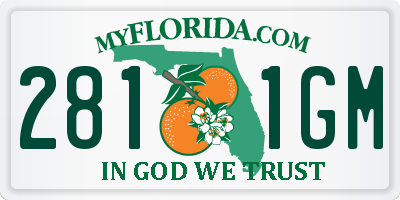 FL license plate 2811GM