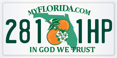 FL license plate 2811HP