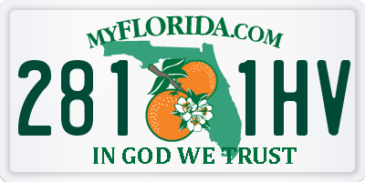 FL license plate 2811HV