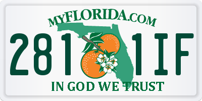FL license plate 2811IF