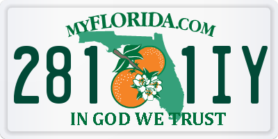 FL license plate 2811IY