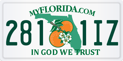 FL license plate 2811IZ