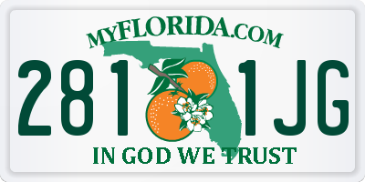 FL license plate 2811JG