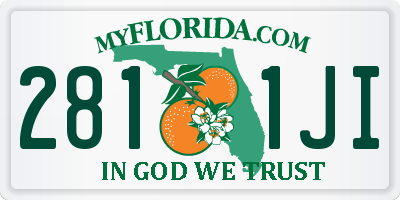 FL license plate 2811JI
