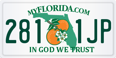 FL license plate 2811JP