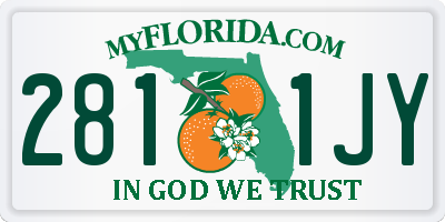 FL license plate 2811JY