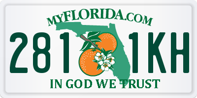 FL license plate 2811KH
