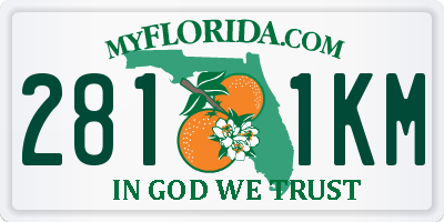 FL license plate 2811KM