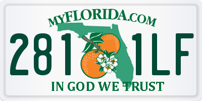 FL license plate 2811LF