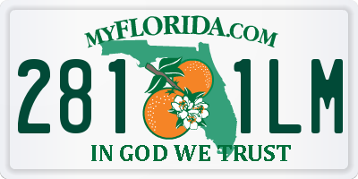 FL license plate 2811LM