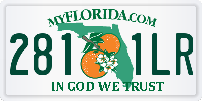 FL license plate 2811LR