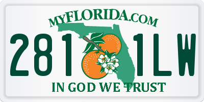 FL license plate 2811LW