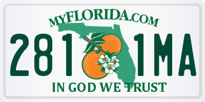 FL license plate 2811MA