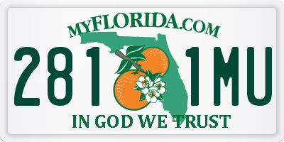FL license plate 2811MU