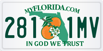 FL license plate 2811MV