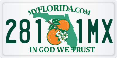 FL license plate 2811MX