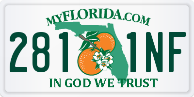 FL license plate 2811NF