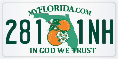 FL license plate 2811NH