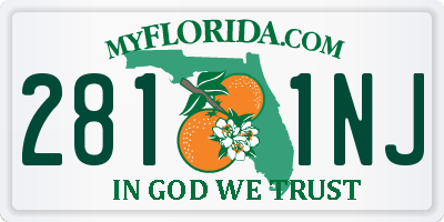 FL license plate 2811NJ