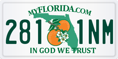 FL license plate 2811NM