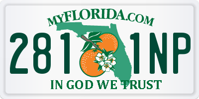 FL license plate 2811NP