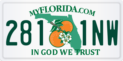 FL license plate 2811NW