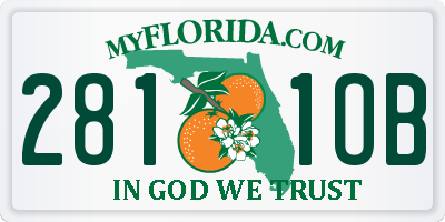 FL license plate 2811OB