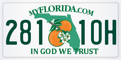 FL license plate 2811OH