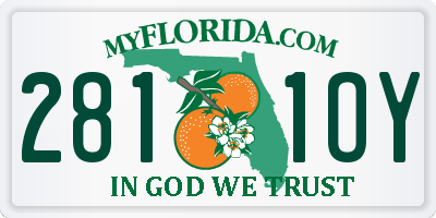 FL license plate 2811OY