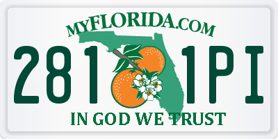 FL license plate 2811PI