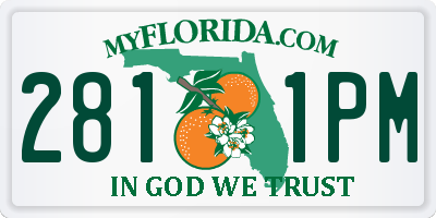 FL license plate 2811PM