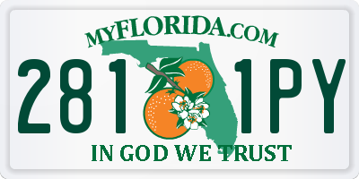 FL license plate 2811PY