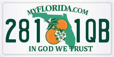 FL license plate 2811QB