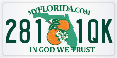 FL license plate 2811QK