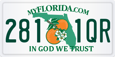FL license plate 2811QR