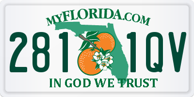 FL license plate 2811QV