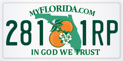 FL license plate 2811RP