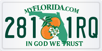 FL license plate 2811RQ