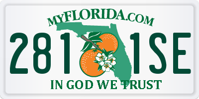 FL license plate 2811SE