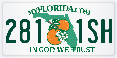 FL license plate 2811SH