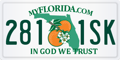 FL license plate 2811SK