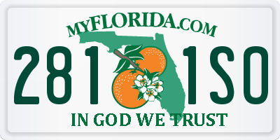 FL license plate 2811SO