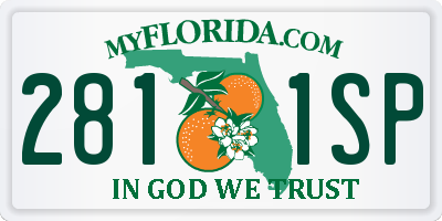 FL license plate 2811SP