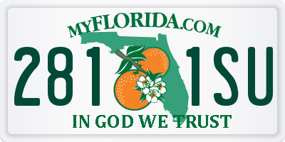 FL license plate 2811SU