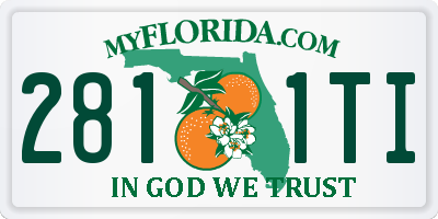 FL license plate 2811TI