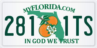 FL license plate 2811TS