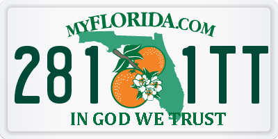 FL license plate 2811TT