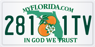 FL license plate 2811TV