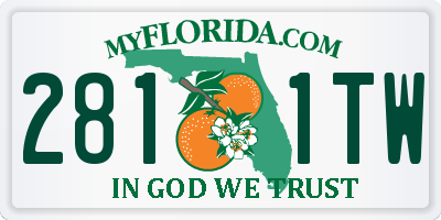 FL license plate 2811TW