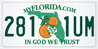 FL license plate 2811UM